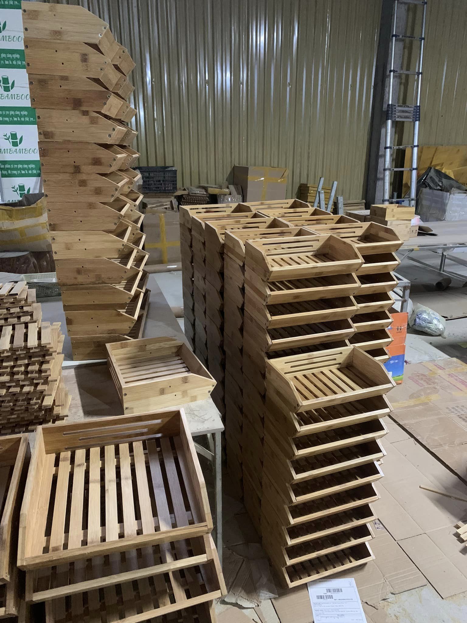 Bamboo Basket/ Kitchen Counter Stand 2-3 Tier Rack/ Home Storage Tiered Bowl/ Display Tray Holder for Bread, Fruit, Vegetables & Snacks