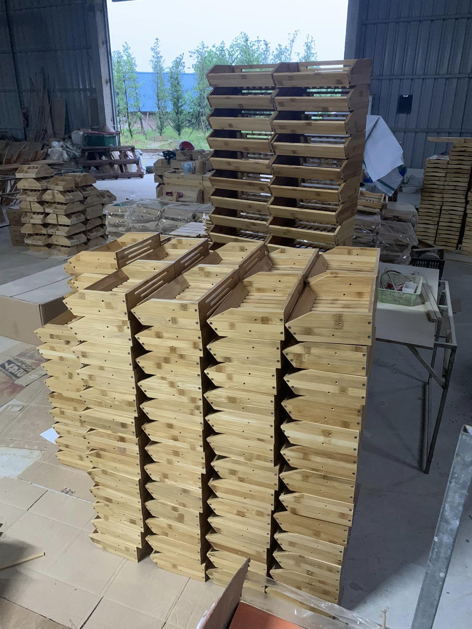 Bamboo Basket/ Kitchen Counter Stand 2-3 Tier Rack/ Home Storage Tiered Bowl/ Display Tray Holder for Bread, Fruit, Vegetables & Snacks