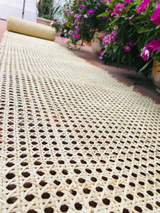 SPECIAL DISCOUNT - 100% Natural Hexagon Rattan Cane Webbing Roll, Rattan for Rattan Cabinet, Rattan Console, DIY Interiors