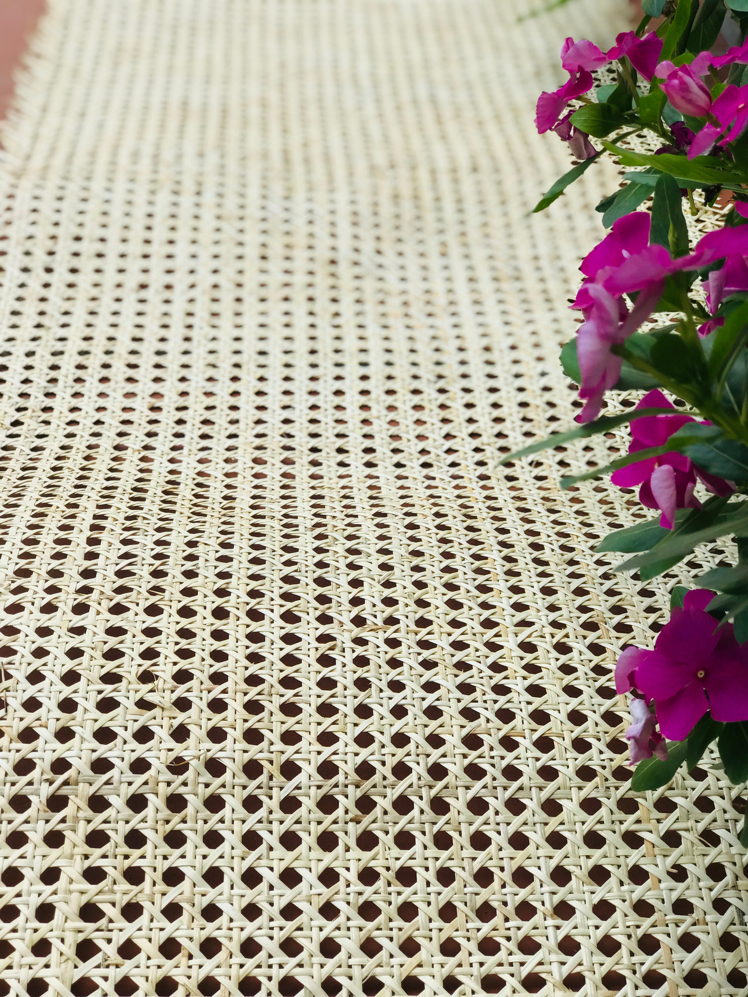 SPECIAL DISCOUNT - 100% Natural Hexagon Rattan Cane Webbing Roll, Rattan for Rattan Cabinet, Rattan Console, DIY Interiors