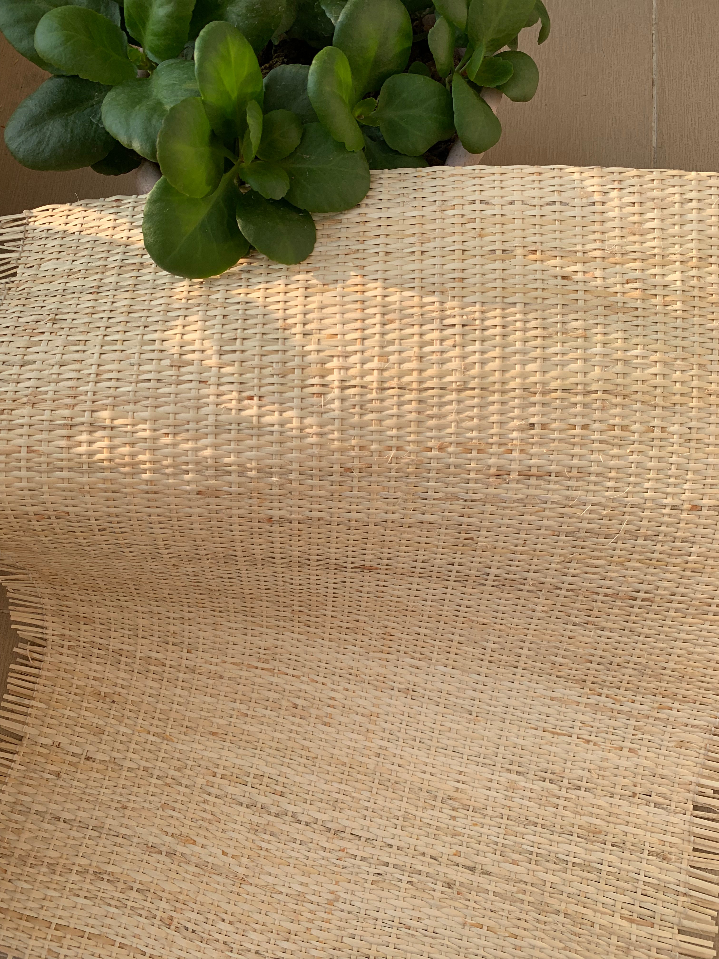 Width 18”/24” Light/Cream Closed Cane Webbing, Premium Woven Mesh For DIY Project, Cut to Feets