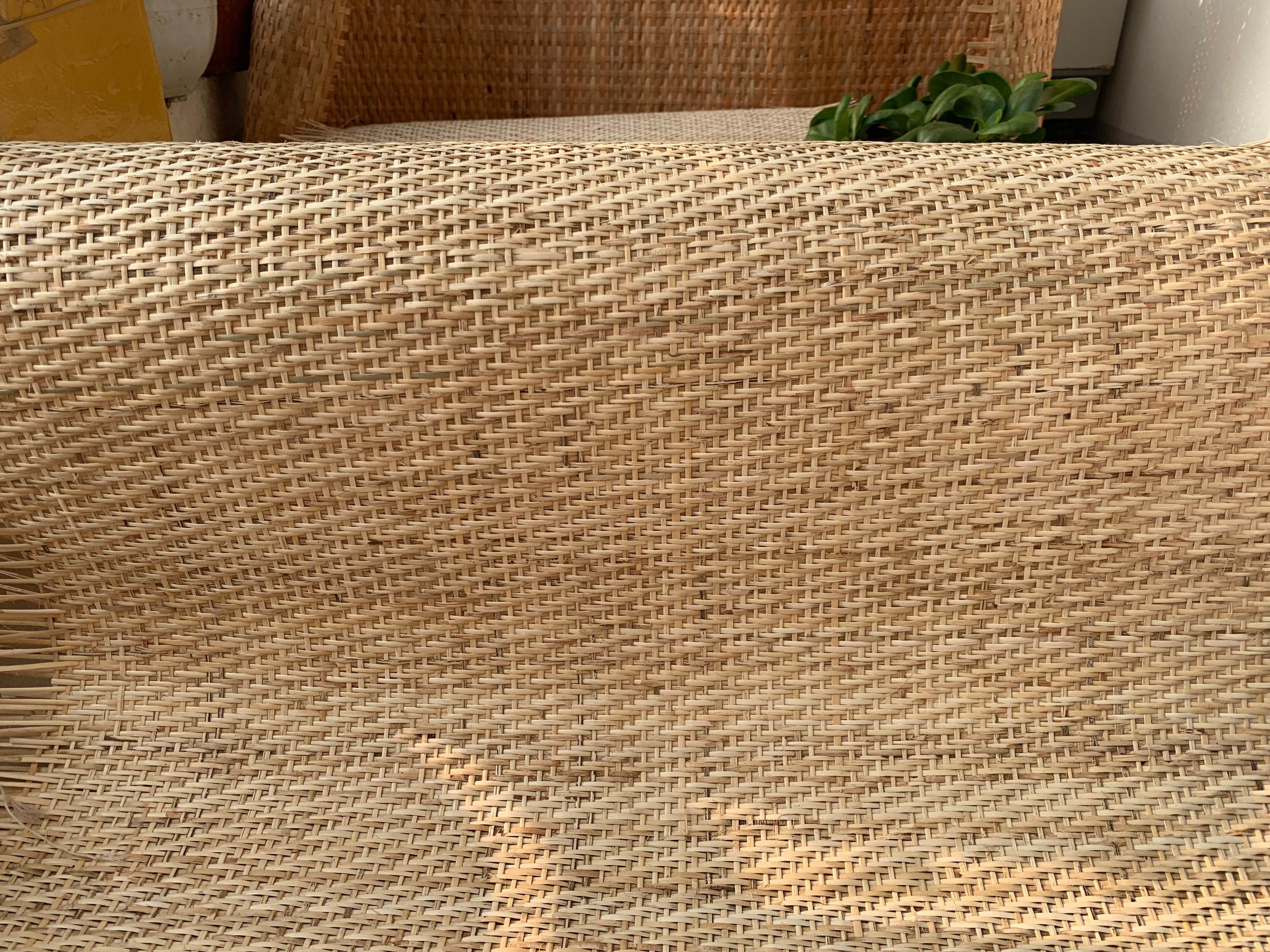 Width 18”/24” Light/Cream Closed Cane Webbing, Premium Woven Mesh For DIY Project, Cut to Feets