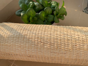 Width 18”/24” Light/Cream Closed Cane Webbing, Premium Woven Mesh For DIY Project, Cut to Feets