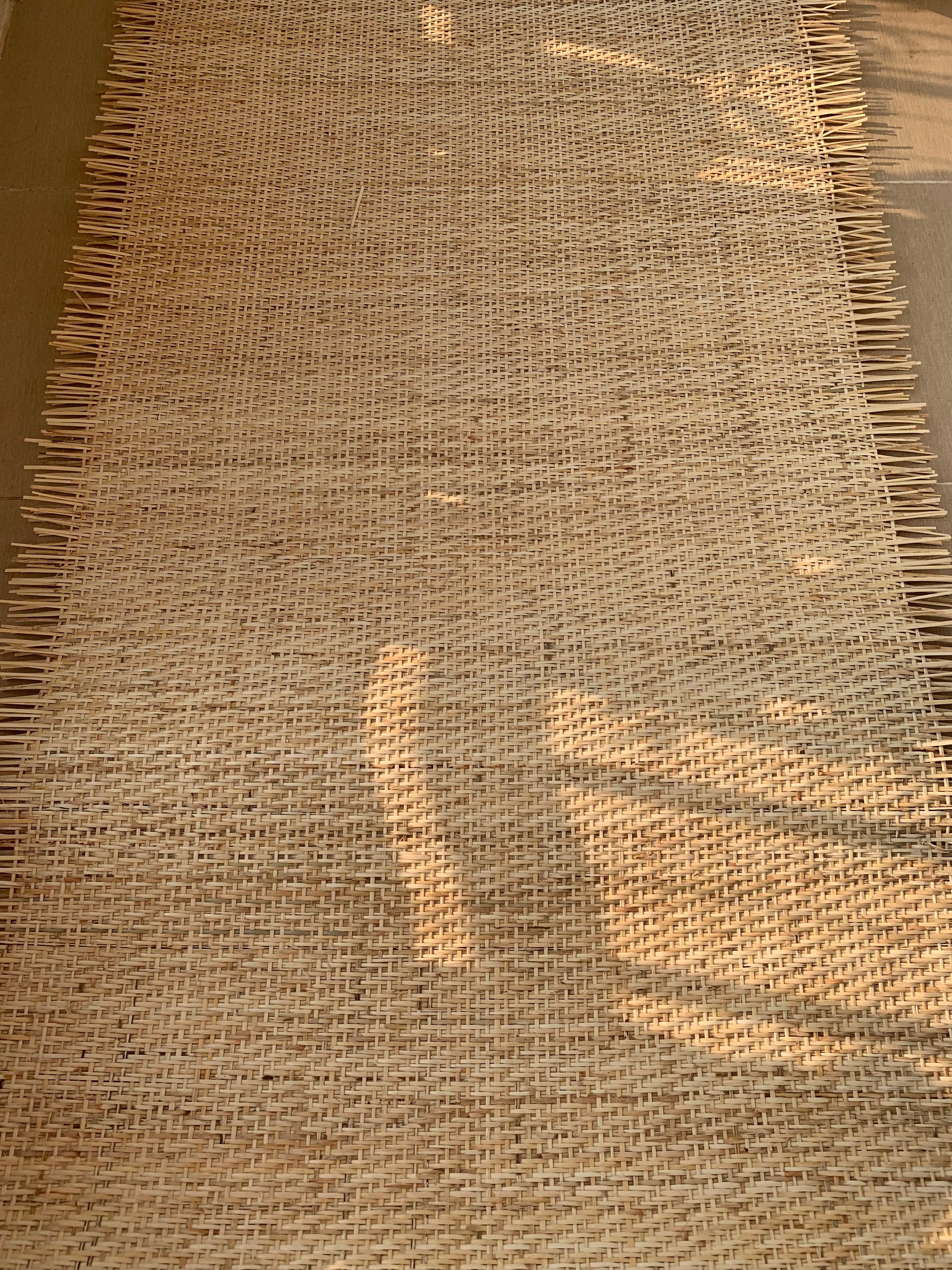 Width 18”/24” Light/Cream Closed Cane Webbing, Premium Woven Mesh For DIY Project, Cut to Feets