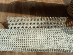 Width 18”/24''/36” Bleached/ White/ Creamy Hexagon Rattan Cane Webbing - 100% Natural for Furniture/Decorations/DIY and restoration