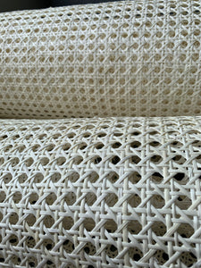 Width 18”/24''/36” Bleached/ White/ Creamy Hexagon Rattan Cane Webbing - 100% Natural for Furniture/Decorations/DIY and restoration