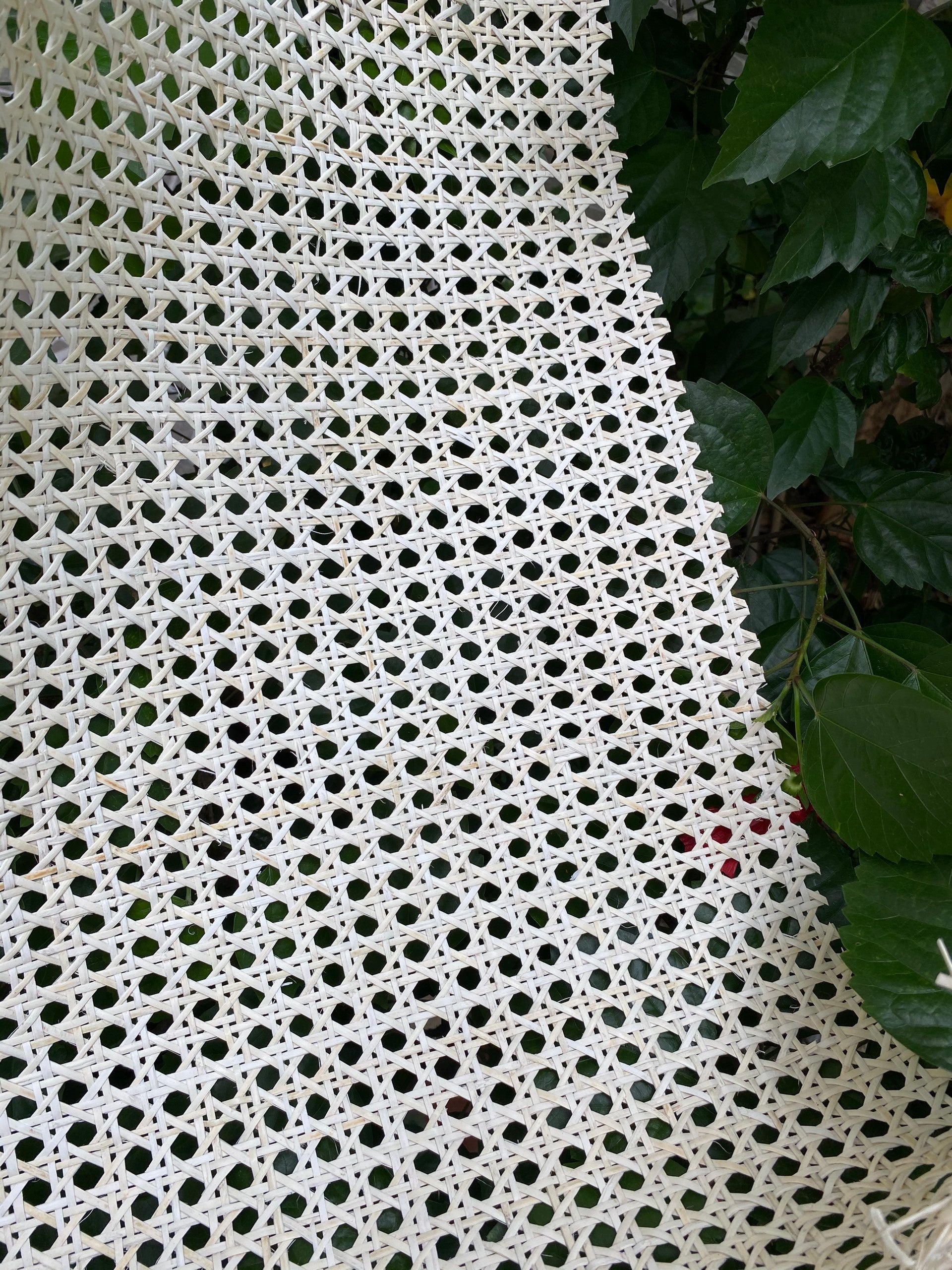 18 Width Rattan Cane Webbing Roll 7 Feet Hexagon Weave Rattan Fabric  Furniture Woven Rattan Sheets for Crafts Cane Weave Rattan Material Natural