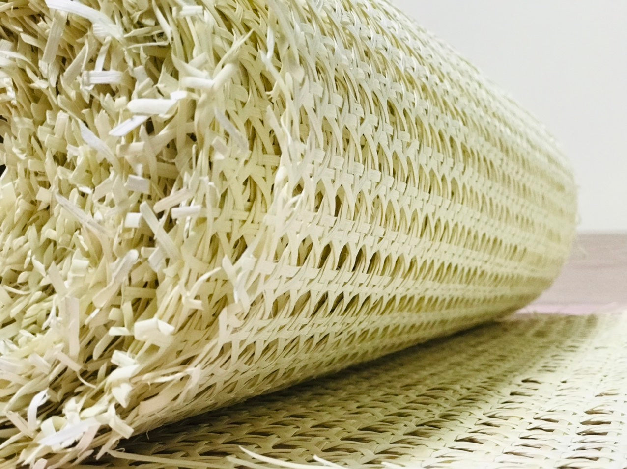 Width 18”/24''/36” Bleached/ White/ Creamy Hexagon Rattan Cane Webbing - 100% Natural for Furniture/Decorations/DIY and restoration