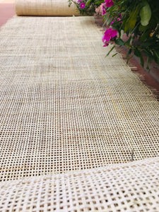 Cane Webbing 18''/20"/24''/36'' Width Natural Cream Radio Cane Webbing Woven Mesh Webbing Unbleached Weave For Crafts/ Furniture, DIY Project