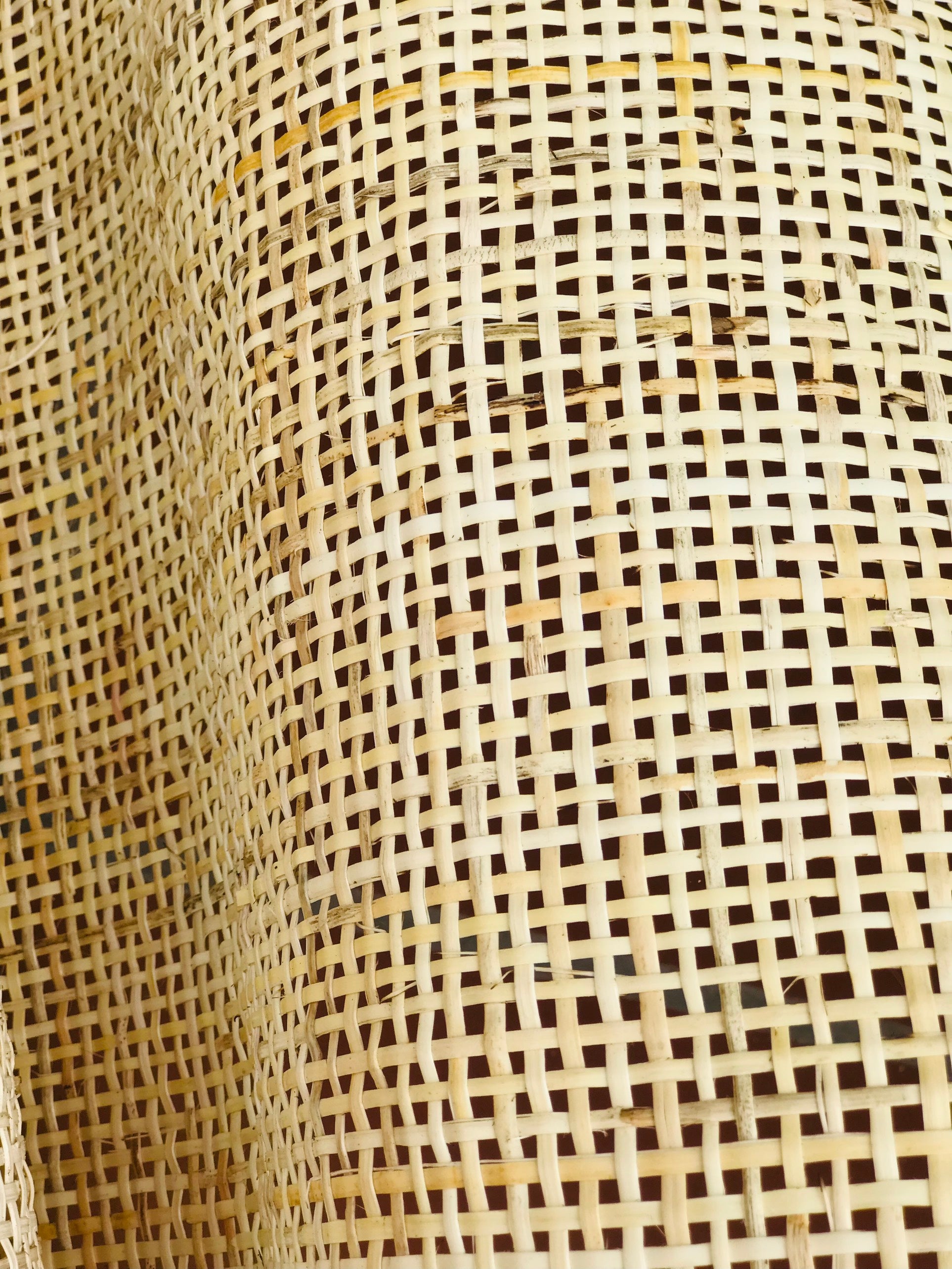 Cane Webbing 18''/20"/24''/36'' Width Natural Cream Radio Cane Webbing Woven Mesh Webbing Unbleached Weave For Crafts/ Furniture, DIY Project