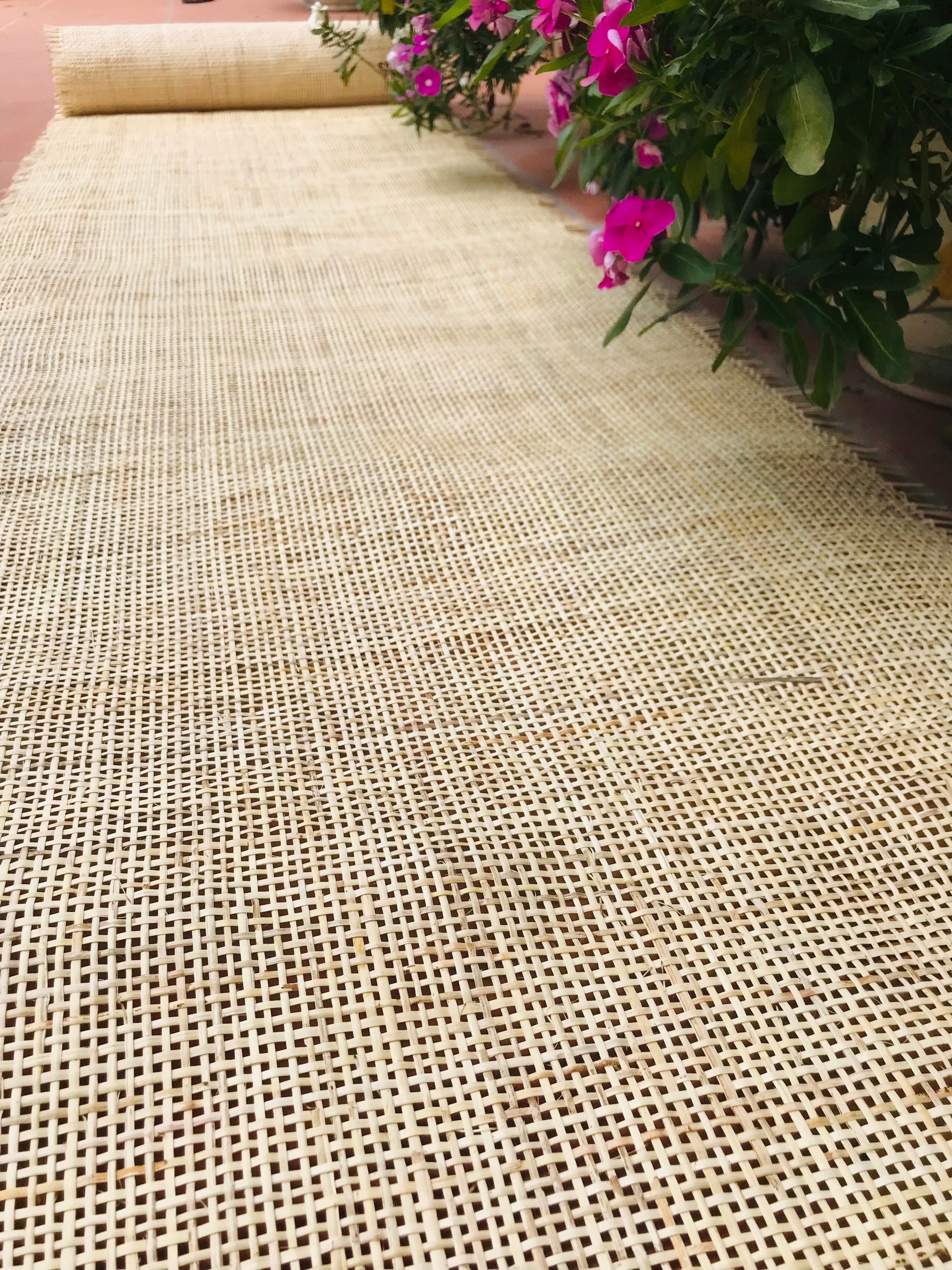 Cane Webbing 18''/20"/24''/36'' Width Natural Cream Radio Cane Webbing Woven Mesh Webbing Unbleached Weave For Crafts/ Furniture, DIY Project