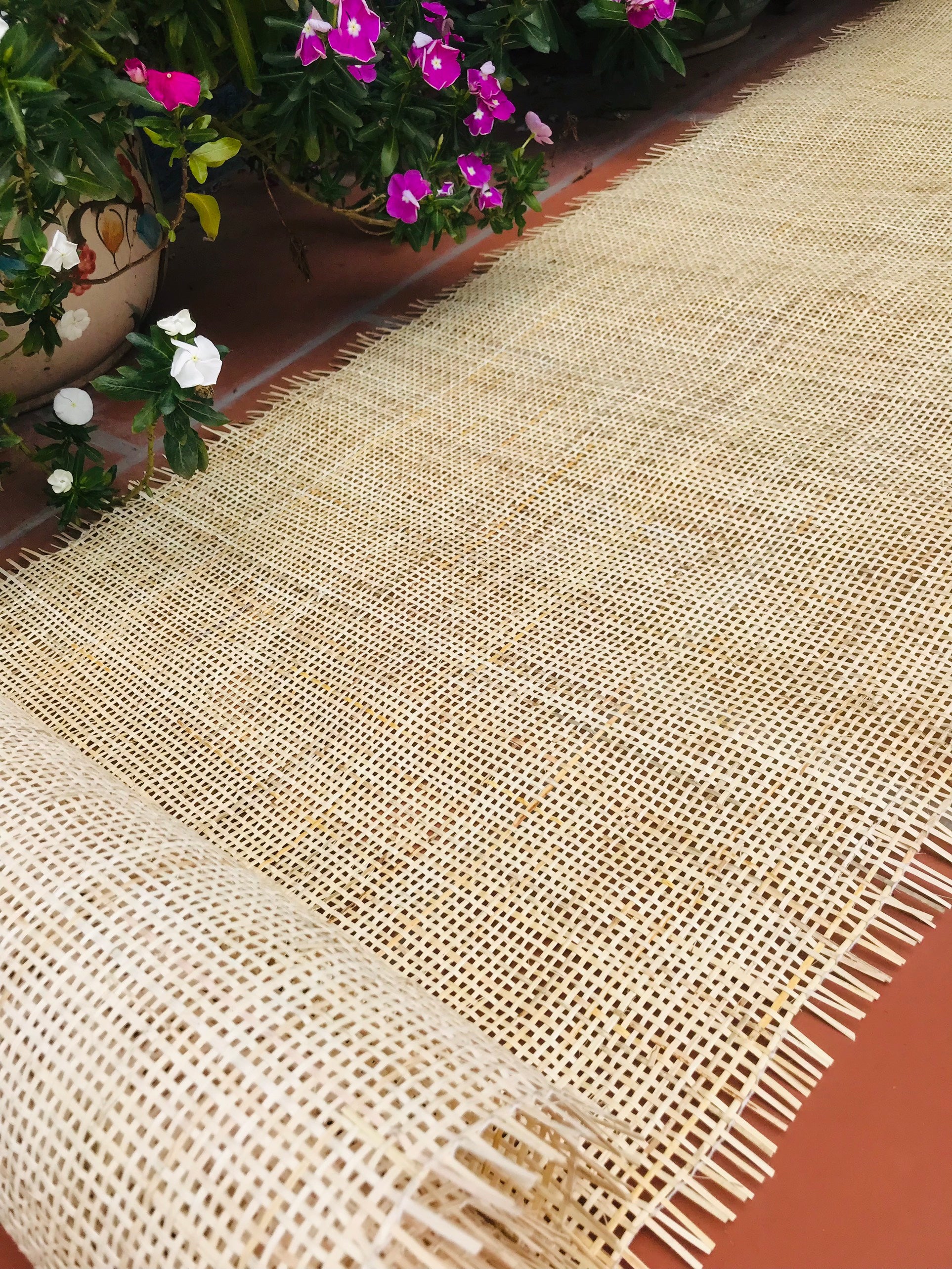 Cane Webbing 18''/20"/24''/36'' Width Natural Cream Radio Cane Webbing Woven Mesh Webbing Unbleached Weave For Crafts/ Furniture, DIY Project