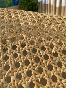 Width 18/24/36"- SPECIAL DISCOUNT - 100% Natural Hexagon Rattan Cane Webbing Roll, Rattan for Rattan Cabinet, Rattan Console, DIY Interiors