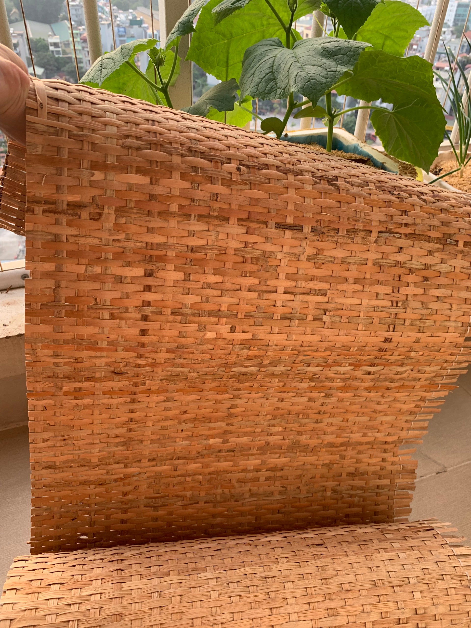 Width 18”/24”/ 36'' Dark Closed Cane Webbing, Premium Woven Mesh For DIY Project, Cut to Feets